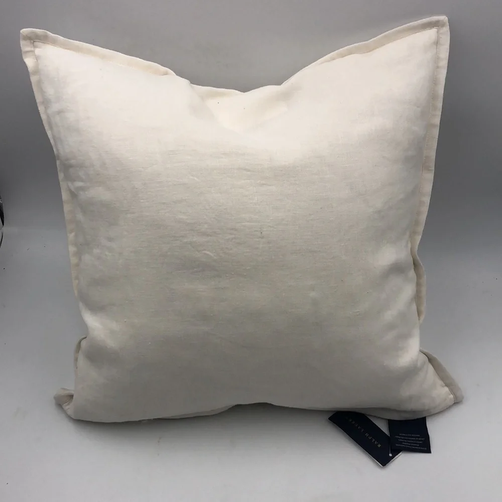 Ralph Lauren Carlea Anchor Bullion Throw Pillow In White